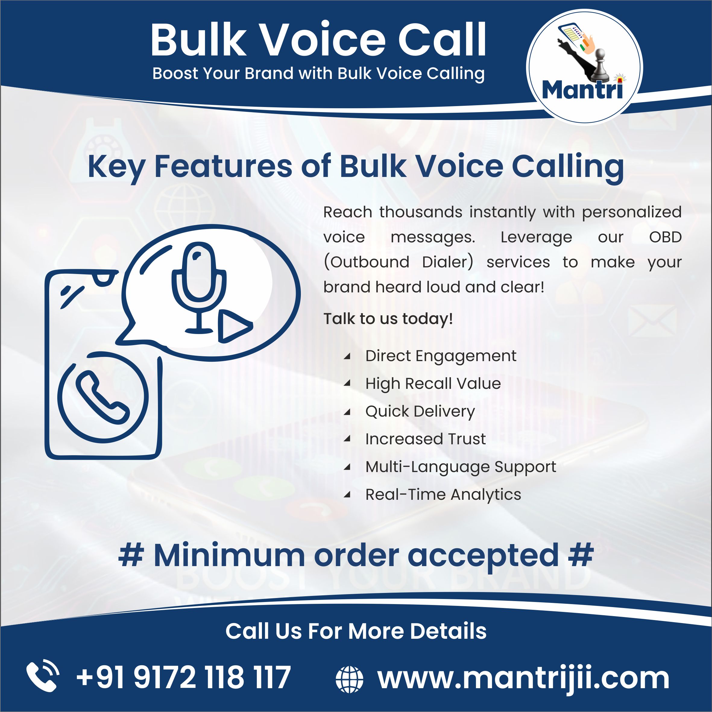 Bulk Voice Call For Election